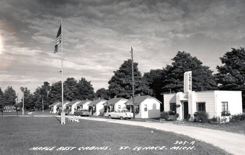 Maple Rest Cabins - Vintage Postcard (newer photo)
